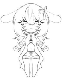 Chibi FB lineart Chibi FB lineart